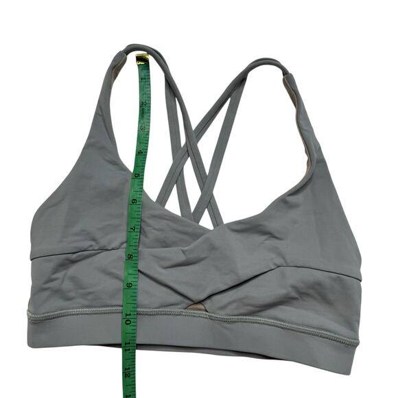 LULULEMON Wrap Energy Bra in Misty Moss Green Size 4 Womens Luxtreme #W2AYCS - Picture 6 of 8